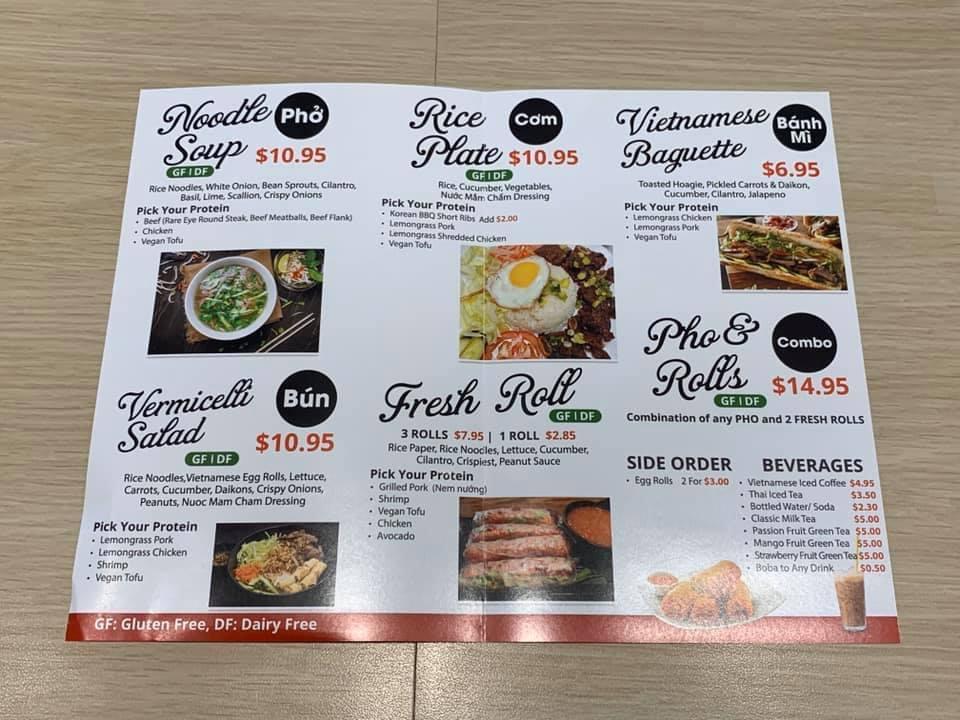 Pho and Rolls Tofu noodle soup